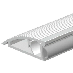 Ellen Türschwelle aus Aluminium mit Gummidichtung Typ AKW für Spalten von 1-15 mm,  Länge 120 cm | Türbodendichtung, Türbodenschwelle, Bodenschwelle