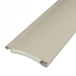 enobi Aluminium-Rollladenstab Standard AP55, 14 x 55 mm, ohne Lichtschlitze (ungelocht), hellbeige