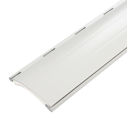 enobi Aluminium-Rollladenstab Mini AP39, 9 x 39 mm, mit Lichtschlitzen (gelocht), weiß