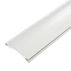 enobi Aluminium-Rollladenstab Mini AP39, 9 x 39 mm, ohne Lichtschlitzen (ungelocht), weiß