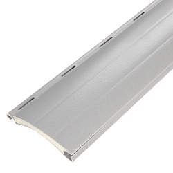 enobi Aluminium-Rollladenstab Mini AP39, 9 x 39 mm, mit Lichtschlitzen (gelocht), silber