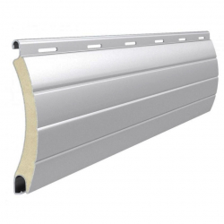 enobi Aluminium-Rollladenstab engwickelnd AP52, 13 x 52 mm, mit Lichtschlitze (gelocht), silber