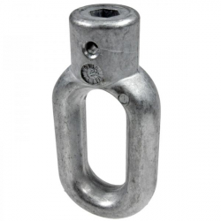 Geiger Markisenöse Kurbelöse ovale Öse aus Zinkdruckguss, Bohrung Innensechskant 7mm (SW7)