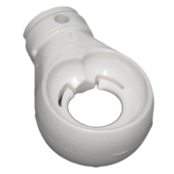 Geiger Kugelöse Markisenöse, runde Öse aus Kunststoff, Bohrung  12 mm rund, weiß