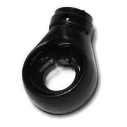 Geiger Kugelöse Markisenöse, runde Öse aus Kunststoff, Bohrung  12 mm rund, schwarz