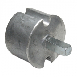 enobi Getriebeanschluss mit 13 mm 4-Kant für 78 mm Nutwelle (DS / DW 78), Wellenkapsel 