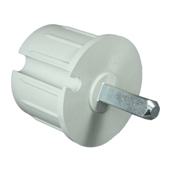 enobi Getriebeanschluss aus Kunststoff mit 13 mm 4-Kant für 78 mm Nutwelle (DS / DW 78), Wellenkapsel , Wellenkappe