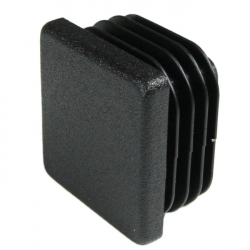enobi Kunststoff Abschlusskappe für Markisen-Tragrohr 40 x 40 mm, schwarz