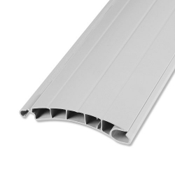 - Kunststoff-Rollladenstab Standard SK55, 14 x 55 mm, ohne Lichtschlitzen, grau