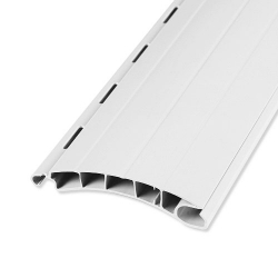 - Kunststoff-Rollladenstab Standard SK55, 14 x 55 mm, mit Lichtschlitzen, weiß