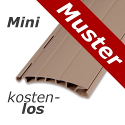 enobi *Musterstück* Kunststoff-Rollladenstab Mini MK38, 8 x 38 mm, beige