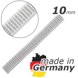 Stahl Rollladengurt 10 mm Breite (21/10), Meterware, silber