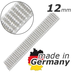 Stahl Rollladengurt 12 mm Breite (21/12), Meterware, silber