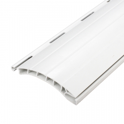 enobi Kunststoff-Rollladenstab Standard engwickelnd EWK52, 14 x 52 mm, mit Lichtschlitze, weiß