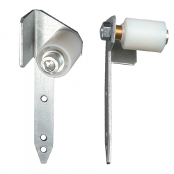 enobi Universal Einlaufrollen zum Schrauben oder Nieten (Paar), 19 mm breite Lasche, für Standard-Profile bis 14 mm Dicke