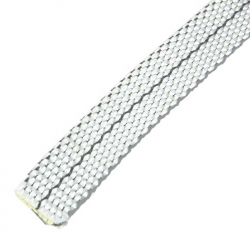 Stahl Zugband für Wintergartenmarkise (WGB / WGM) Z311, 15 mm x 0,9 mm, weiß mit Kennlinie