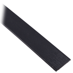 enobi Flachleiste 30 x 2,5 mm aus Kunststoff mit selbstklebendem Schaumklebeband, anthrazit Dekor (RAL 7016), Länge 600 cm | Fensterleiste, Abdeckleiste