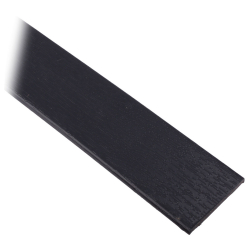 enobi Flachleiste 50 x 2,5 mm aus Kunststoff mit selbstklebendem Schaumklebeband, anthrazit Dekor (RAL 7016), Länge 600 cm | Fensterleiste, Abdeckleiste