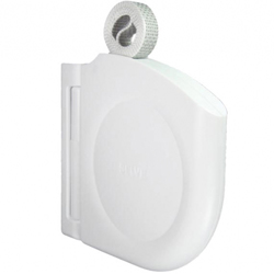 Selve Mini-Gurtwickler Click mit 5 m Gurt, schwenkbar, aufklappbar, weiß