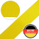 Stahl Sicherheitsgurtband 410 SD aus Polyester, Autogurt, Breite ca. 47 mm, Meterware, Farbe gelb