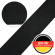 Stahl Premium Sicherheitsgurtband 950 P1 (2700 daN) aus Polyester, Autogurt, Breite 47 mm, Meterware, Farbe schwarz
