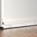 enobi Premium Türbodendichtung aus Aluminium, selbstklebend, Farbe weiß/weiß, für Spalten bis 20 mm, 100 cm Länge 