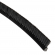 enobi Streifenbürste 8033 - gerade - mit Alu-Profil blank und 10 mm Bürstenhöhe, Besatz PA6 schwarz glatt, auf Maß
