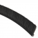 enobi Streifenbürste 8033 - gerade - mit Alu-Profil blank und 20 mm Bürstenhöhe, Besatz PA6 schwarz glatt, auf Maß