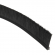 enobi Streifenbürste 8033 - gerade - mit Alu-Profil blank und 25 mm Bürstenhöhe, Besatz PA6 schwarz glatt, auf Maß