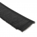 enobi Streifenbürste 8033 - gerade - mit Alu-Profil blank und 30 mm Bürstenhöhe, Besatz PA6 schwarz glatt, auf Maß