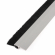 enobi Streifenbürste 8033 - gerade - mit Alu-Profil eloxiert (silber) und 15 mm Bürstenhöhe, Besatz PA6 schwarz glatt, auf Maß