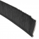enobi Streifenbürste 8033 - gerade - mit Alu-Profil eloxiert (silber) und 40 mm Bürstenhöhe, Besatz PA6 schwarz glatt, auf Maß