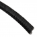 enobi Streifenbürste 7032 - 90 Winkel - mit Alu-Profil eloxiert (silber) und 10 mm Bürstenhöhe, Besatz PA6 schwarz glatt, auf Maß