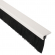 enobi Streifenbürste 7032 - 90 Winkel - mit Alu-Profil weiß lackiert und 40 mm Bürstenhöhe, Besatz PA6 schwarz glatt, auf Maß
