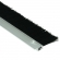Mink Bürsten Streifenbürste STL2001 mit Alu-Profil eloxiert, Faserbesatz Polyamid (PA6) 60mm schwarz, 100cm Länge, Bürstendichtung, Türbürste