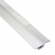 Mink Bürsten Streifenbürste STL2001 10mm transparent / weiß , mit Alu-Profil eloxiert, 100cm Länge, Bürstendichtung, Türbürste