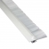 Mink Bürsten Streifenbürste STL2001 40 mm transparent / weiß , mit Alu-Profil eloxiert, 100 cm Länge, Bürstendichtung, Türbürste