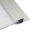 Mink Bürsten Streifenbürste STL2001 50 mm transparent / weiß , mit Alu-Profil eloxiert, 100 cm Länge, Bürstendichtung, Türbürste