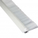 Mink Bürsten Streifenbürste STL2001 60 mm transparent / weiß , mit Alu-Profil eloxiert, 100 cm Länge, Bürstendichtung, Türbürste