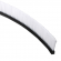 Mink Bürsten Winkel-Streifenbürste mit Langlöchern STL2010 90  transparent / weiß 50mm mit Alu-Profil, 100cm Länge, Bürstendichtung, Türbürste