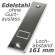 enobi Abdeckplatte PC.165.IX ohne Gurtauslassschlitz aus Edelstahl, blank, Lochabstand 161 mm, Gurt-Wicklerblende
