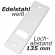 enobi Abdeckplatte PV.135.IX für Gurtwickler aus Edelstahl, weiß lackiert, Lochabstand 135 mm, Gurt-Wicklerblende